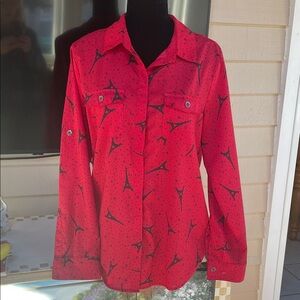 Karl Lagerfeld Button Down Paris Blouse